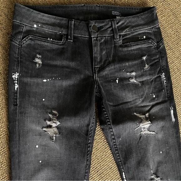 William Rast Savoy Skinny Distressed Black Jeans sz 29 NWOT - Picture 15 of 16